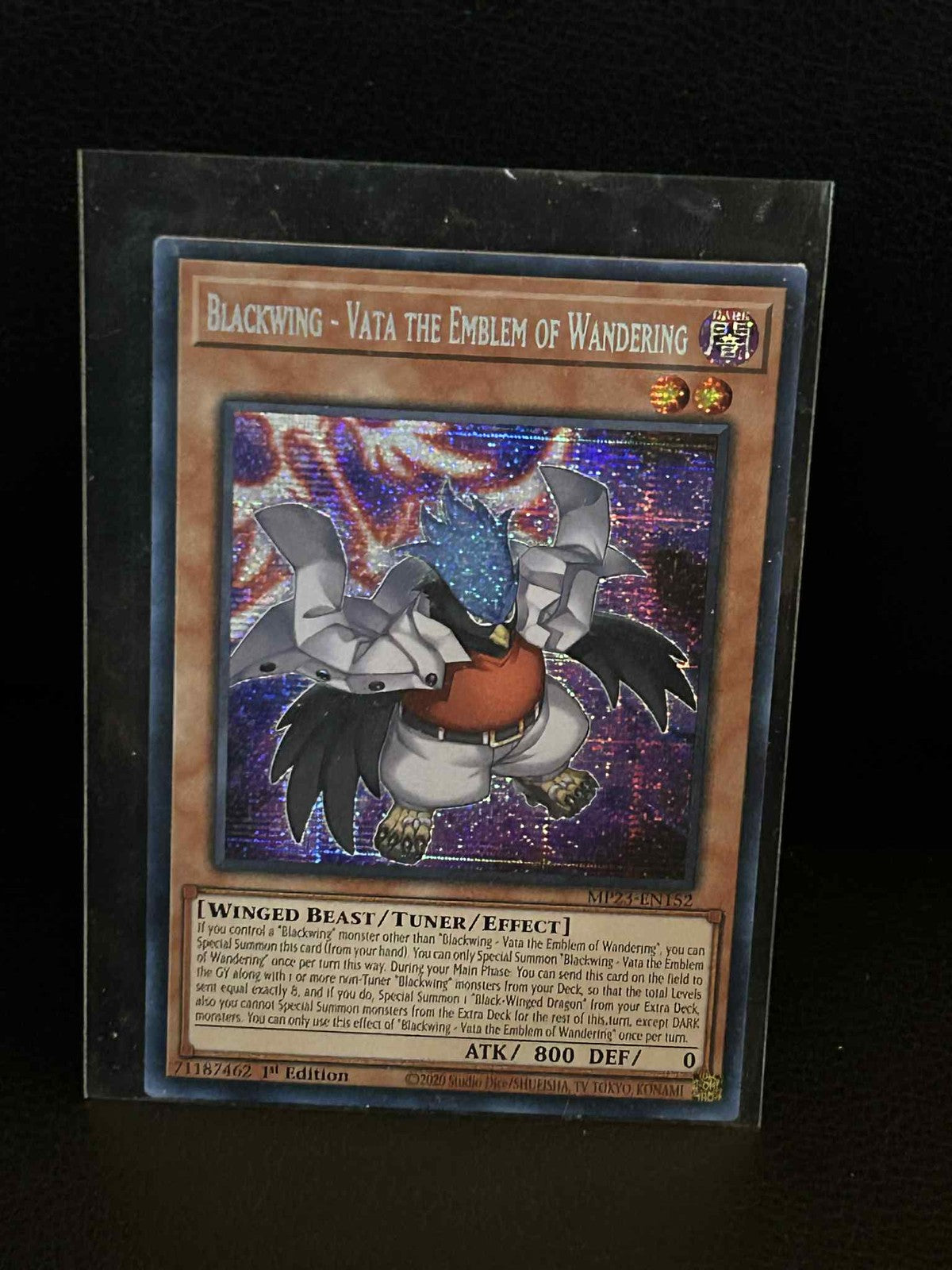 Blackwing - Vata the Emblem of Wandering - MP23-EN152 - Prismatic Secret Rare -