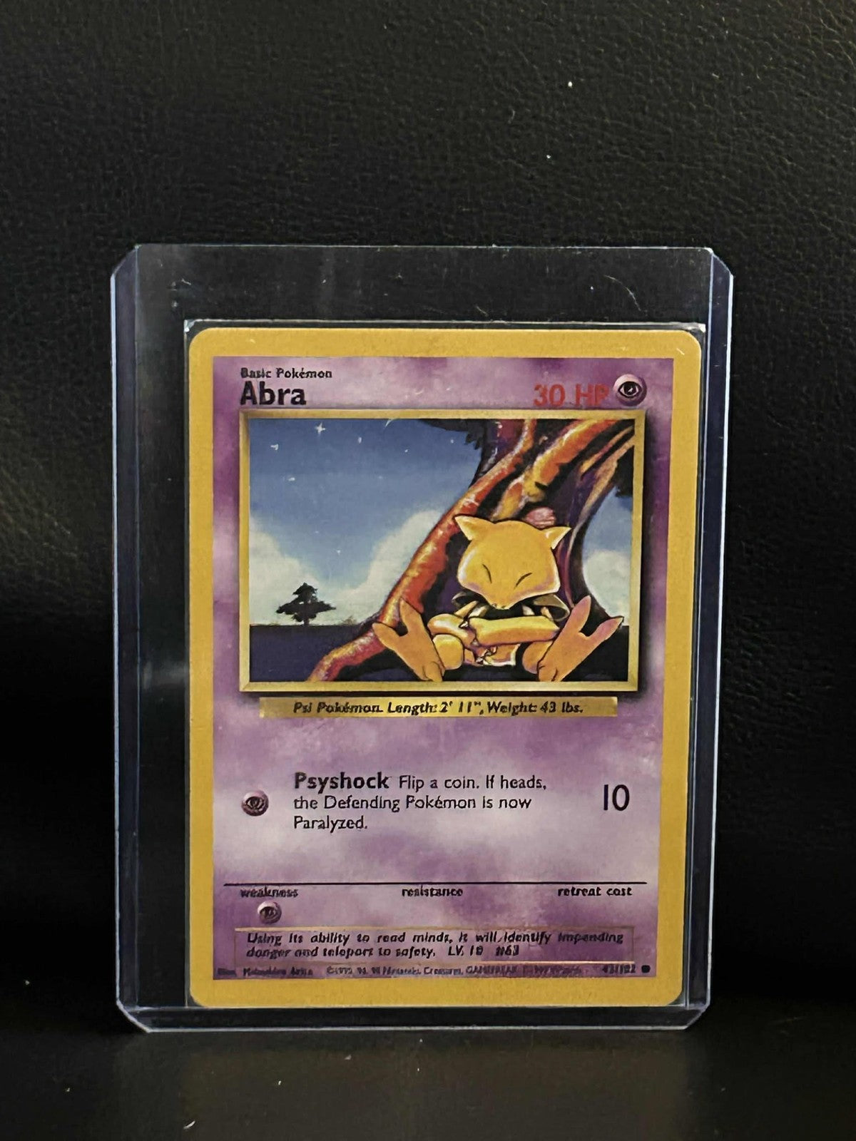 Abra - 43/102 - Common - Unlimited Edition Base Set Pokemon