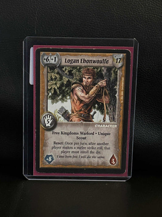 Logan Ebonwoulfe Free Kingdoms Warlord: Saga of the Storm Lightly Played