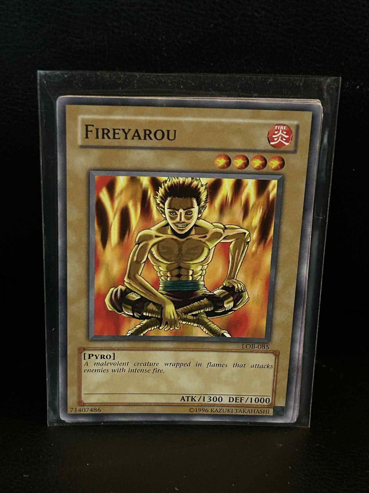 Fireyarou - LOB-085 - Common - Unlimited Edition Legend of Blue Eyes White Drago