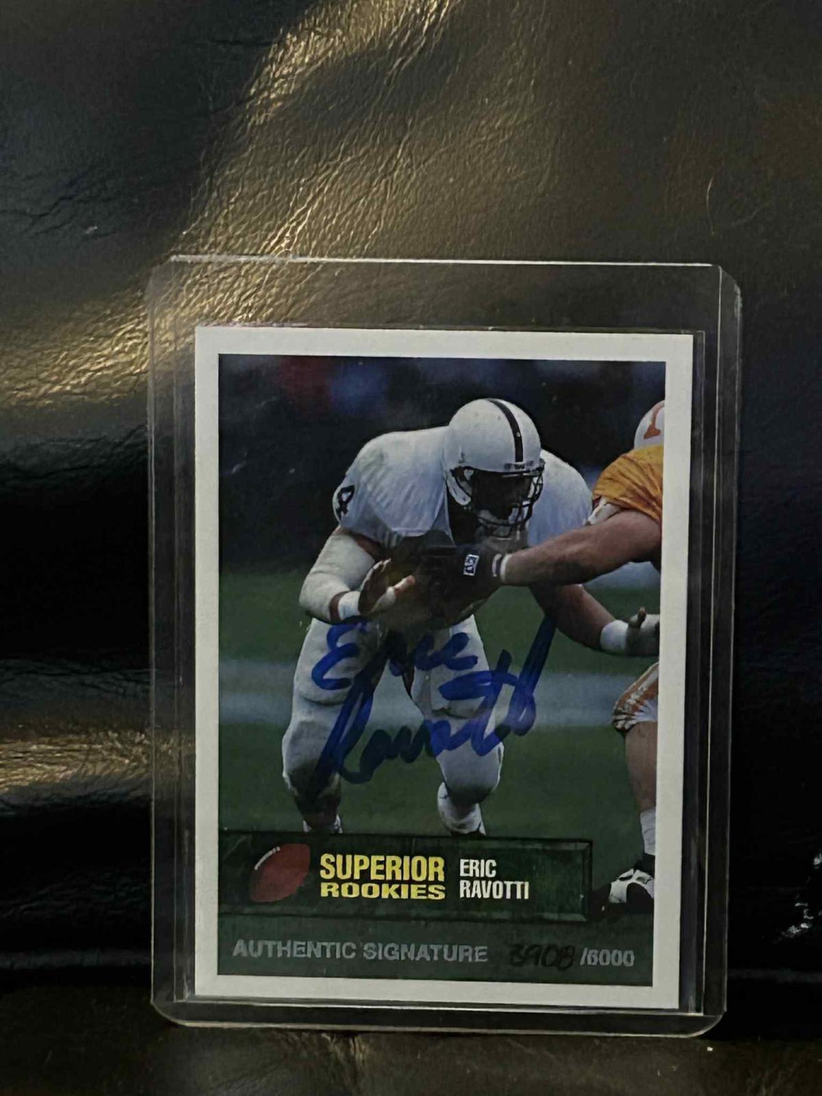 Eric Ravotti #62 | 1994 Superior Rookies Authentic Signature Football