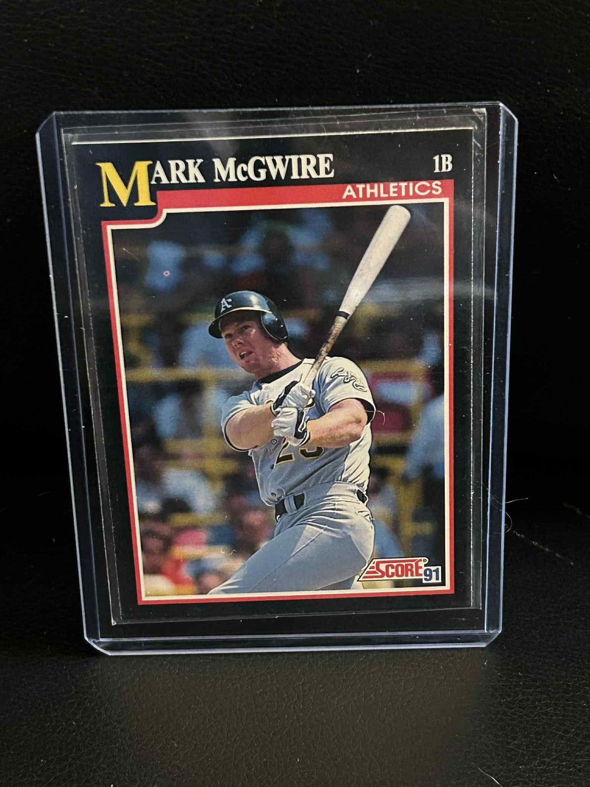 Mark McGwire #324 1991 Score Baseball Moderately Played