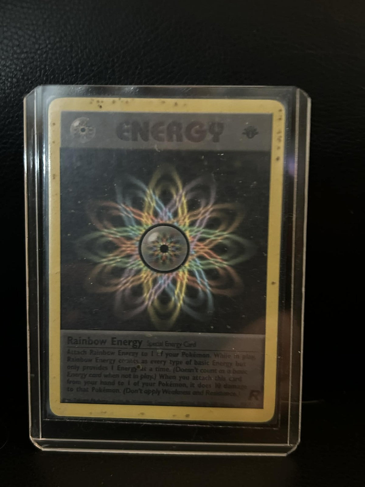 Rainbow Energy - 80/82 - Rare - 1st Edition Team Rocket Pokemon Lightly Played,