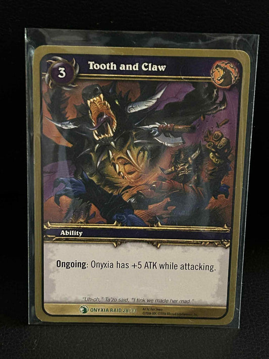 Tooth and Claw Onyxia's Lair World of Warcraft Lightly Played