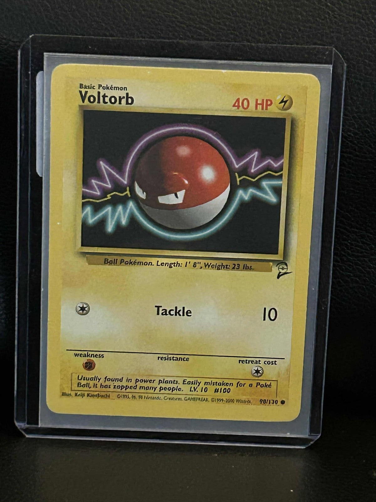 Voltorb - 98/130 - Common - Unlimited Edition Base Set 2 Pokemon Moderately Play