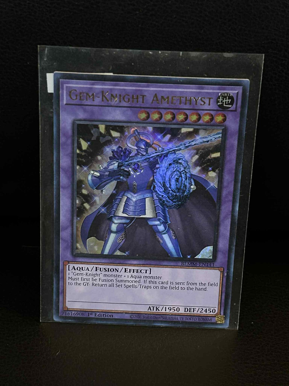 Gem-Knight Amethyst - BLMM-EN141 - Ultra Rare - 1st Edition Battles of Legend: M