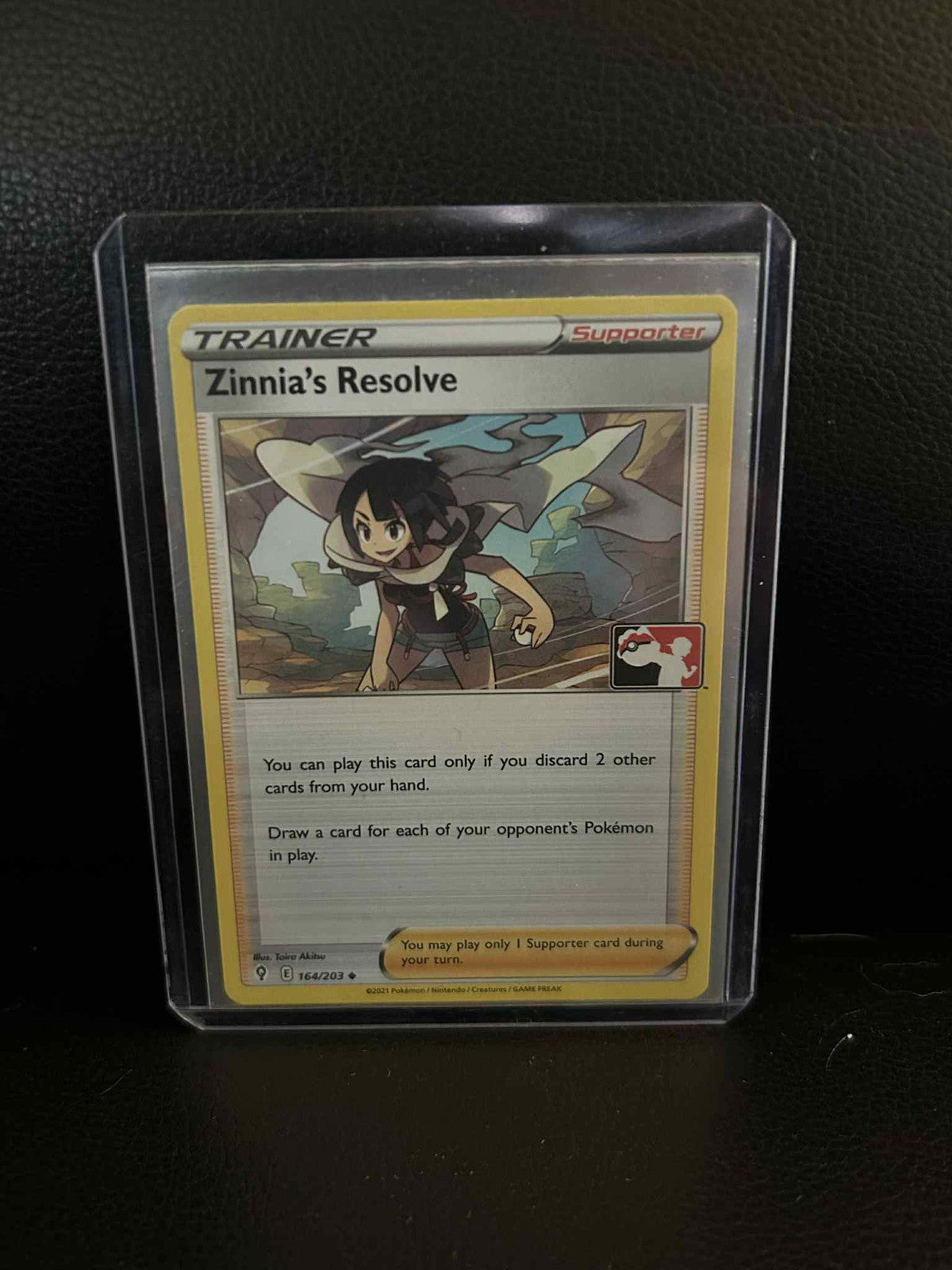 Zinnia's Resolve - 164/203 - Uncommon Prize Pack Series Cards Pokemon Lightly Pl