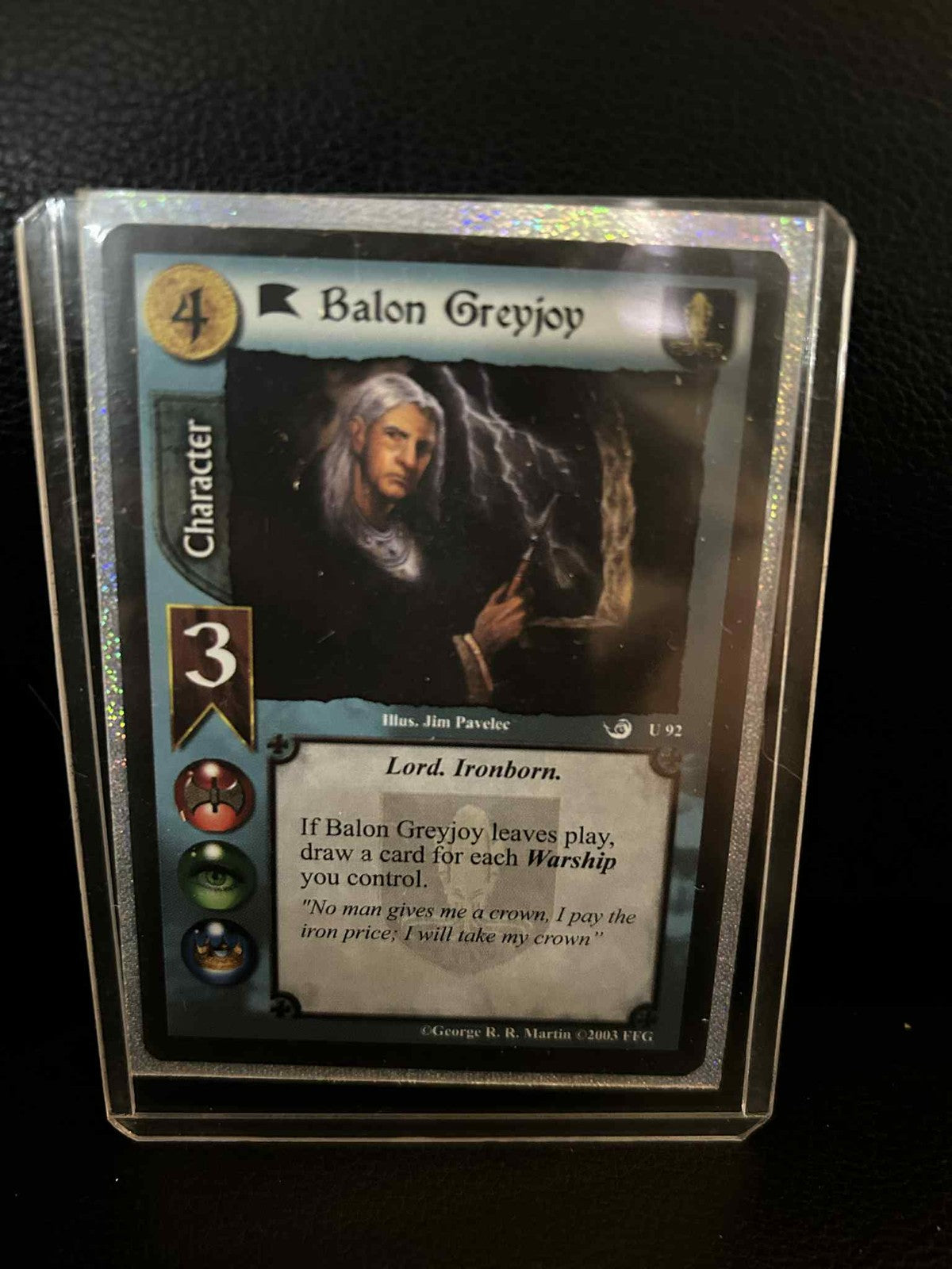 Balon Greyjoy #U92 Ice & Fire Edition A Game of Thrones Lightly Played