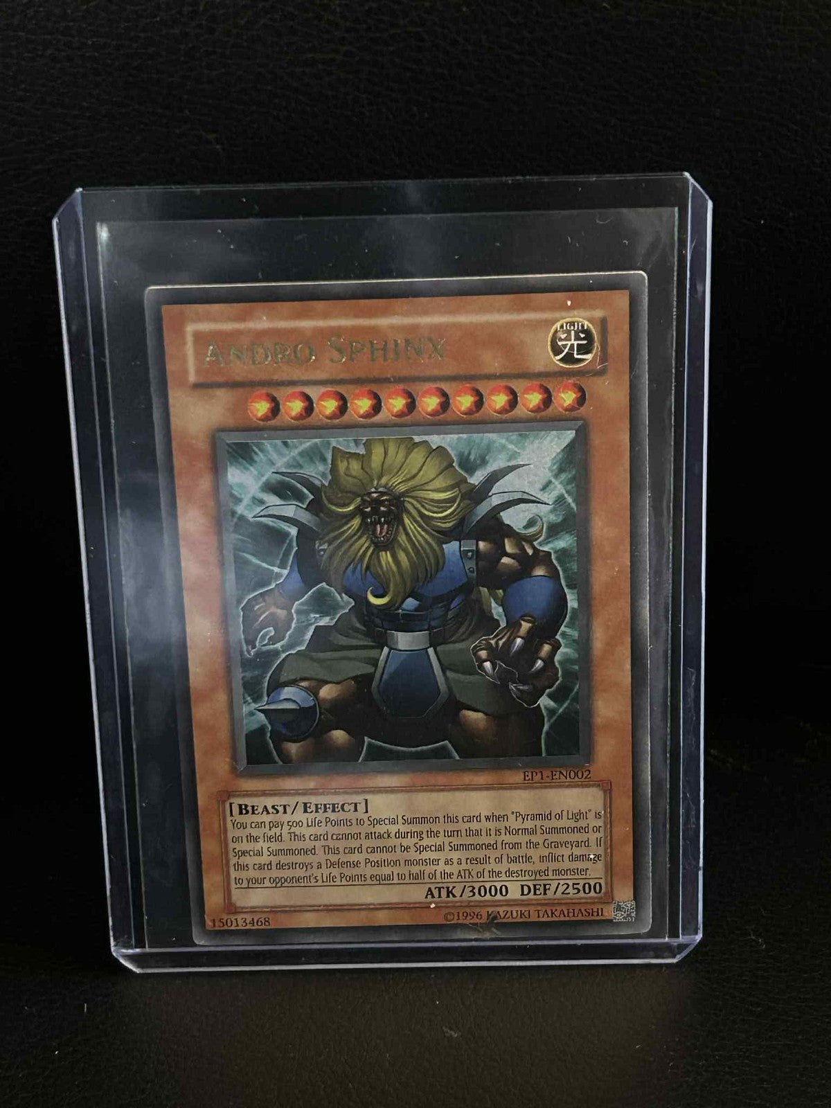 Andro Sphinx - EP1-EN002 - Ultra Rare - Promo Edition Yu-Gi-Oh The Movie Promo E