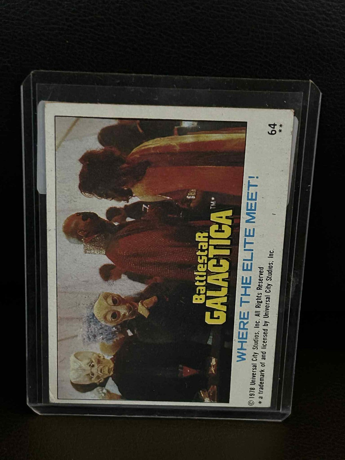 Where the Elite Meet! #64 1978 Topps Battlestar Galactica Moderately Played Trading Card