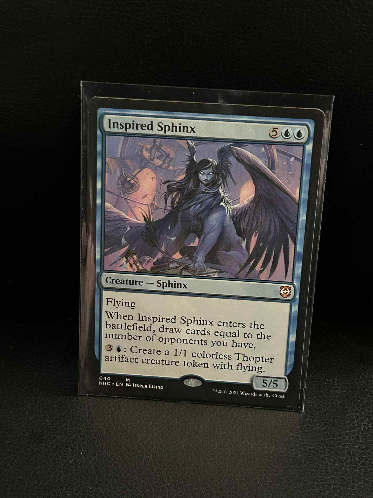 Inspired Sphinx Commander: Kaldheim Magic: the Gathering Lightly Played, English