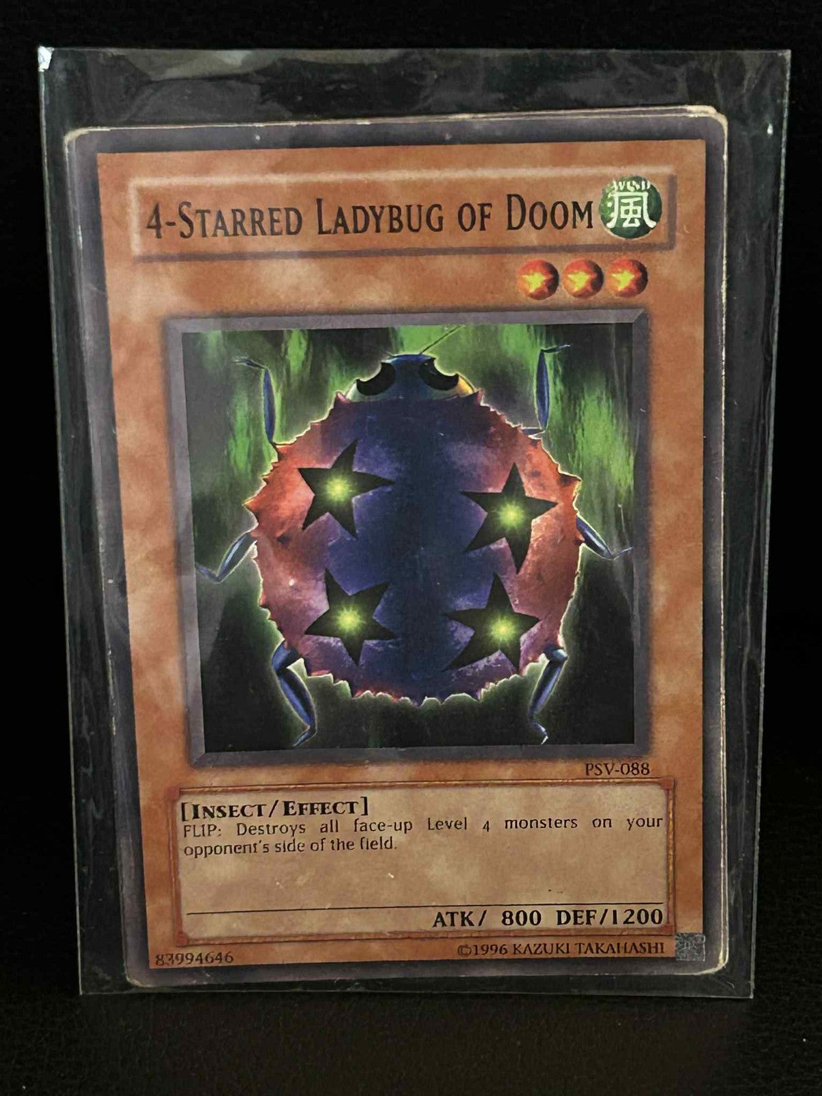 4-Starred Ladybug of Doom - PSV-088 - Common - Unlimited Edition Pharaoh's Serva