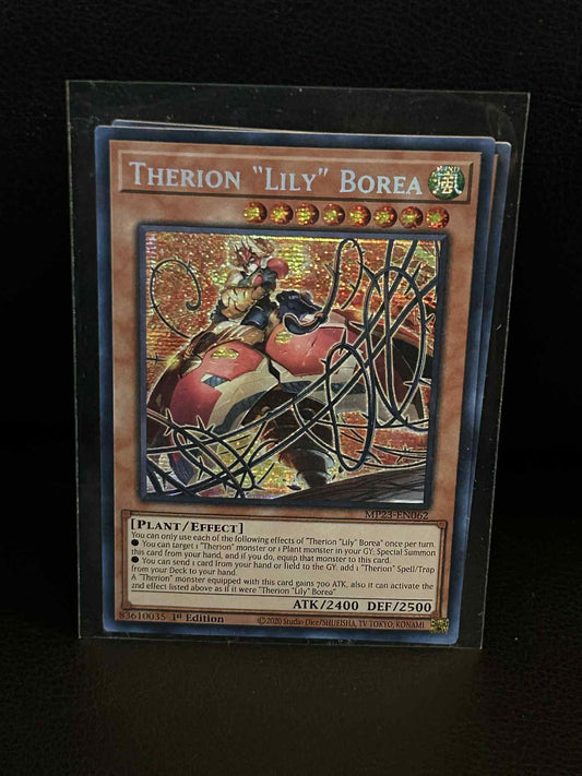 Therion "Lily" Borea - MP23-EN062 - Prismatic Secret Rare - 1st Edition 25th Ann