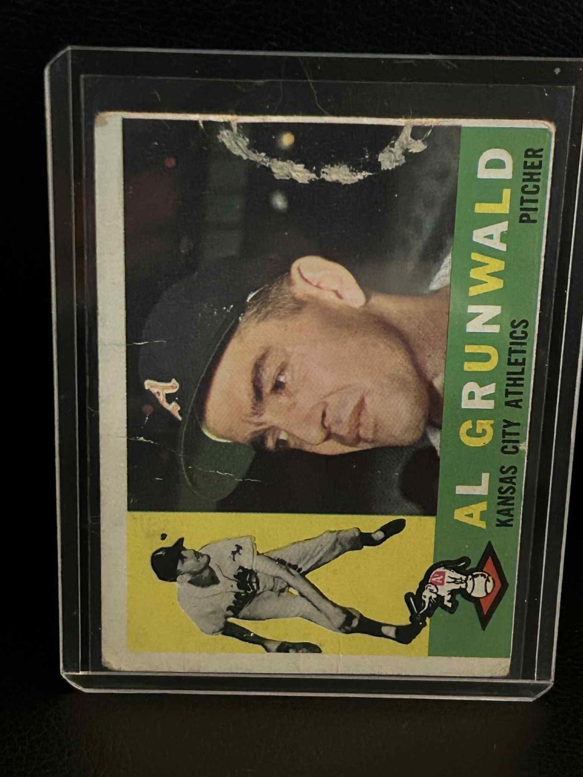 Al Grunwald #427 | 1960 Topps 1960 Topps Baseball Damaged Trading Card