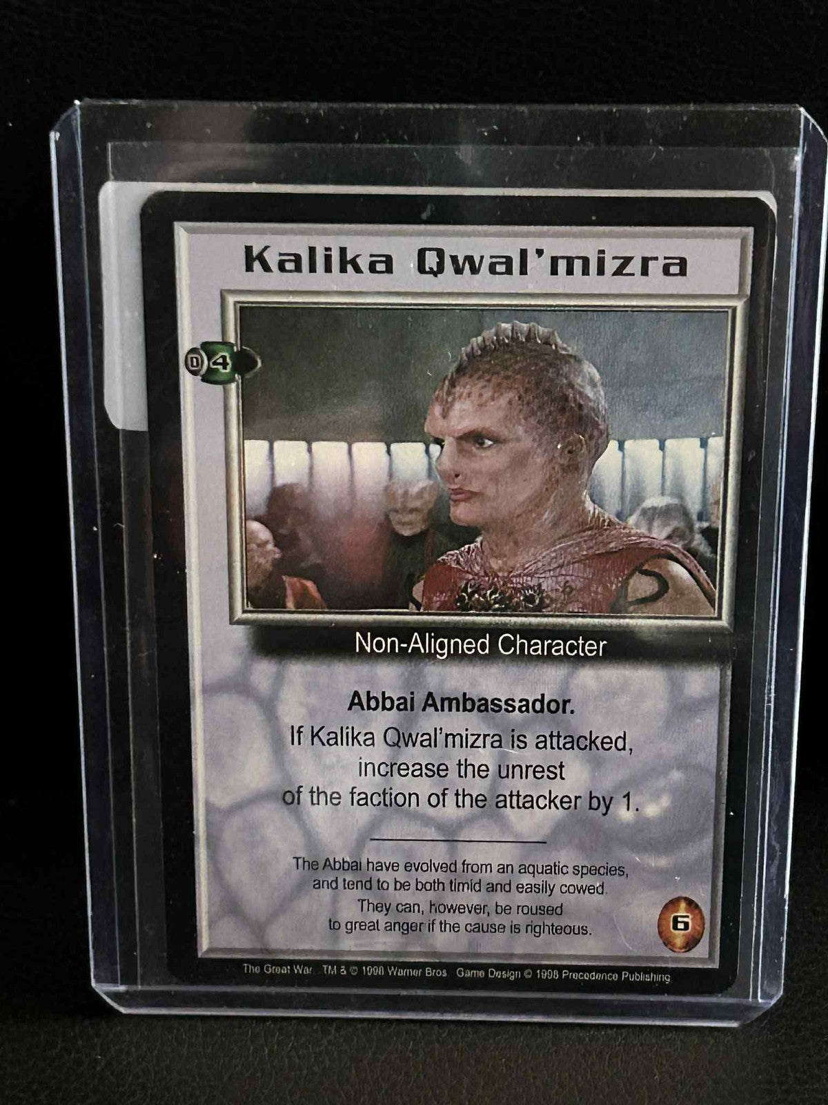 Kalika Qwal'mizra The Great War Babylon 5 Light Play