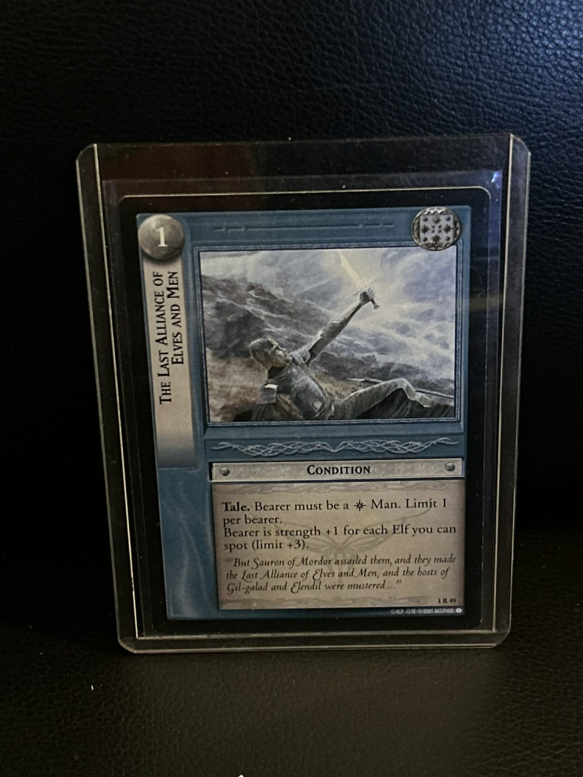 The Last Alliance of Elves and Men Fellowship of the Ring Lord of the Rings Ligh Trading Card
