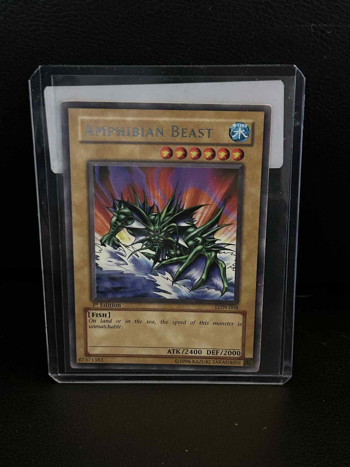 Amphibian Beast - LON-008 - Rare - 1st Edition Labyrinth of Nightmare Yu-Gi-Oh!