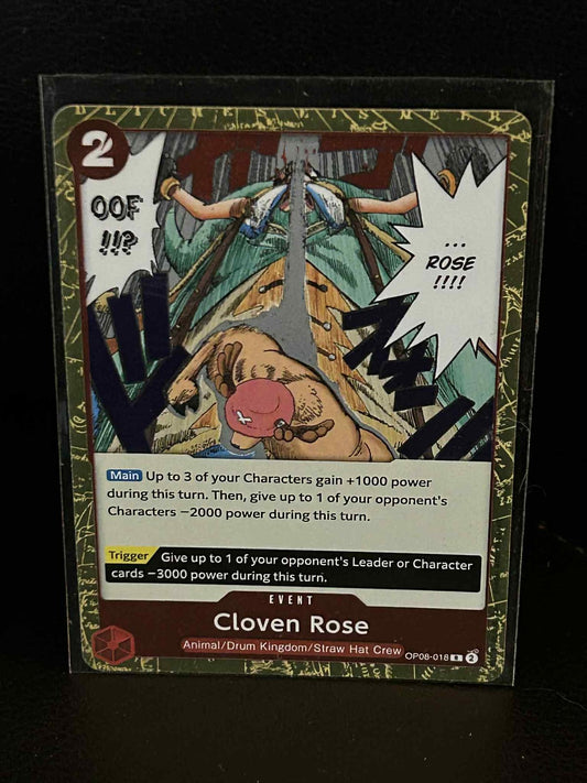 Cloven Rose - OP08-018 - R - Foil Two Legends One Piece Lightly Played