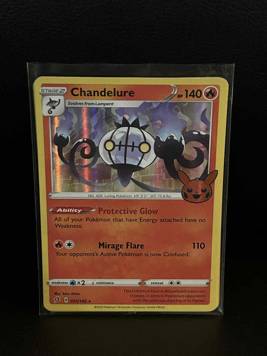 Chandelure - 033/192 - Promo Trick or Trade Halloween Promo Pokemon Lightly Play
