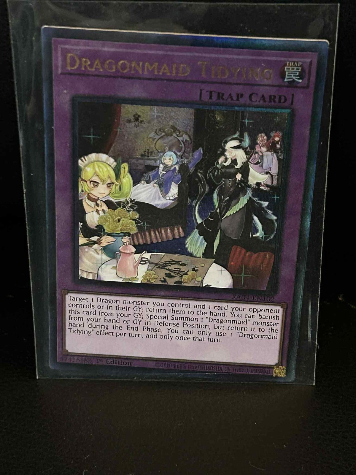 Dragonmaid Tidying - RA04-EN102 - Ultimate Rare - 1st Edition Quarter Century St