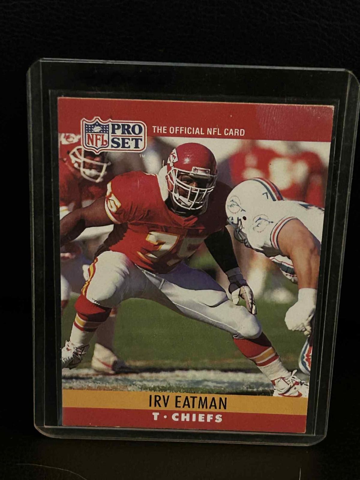Irv Eatman #142 | 1990 Pro Set 1990 Pro Set Football Leicht bespielte Sammelkarte