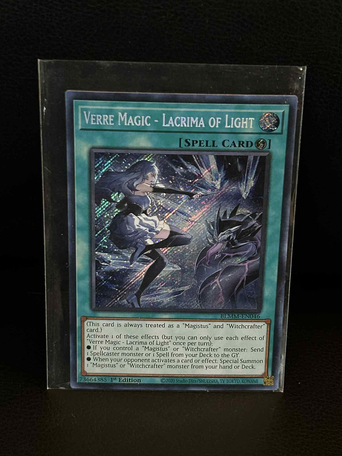 Verre Magic - Lacrima of Light - BLMM-EN046 - Secret Rare - 1st Edition Battles