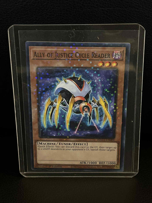 Ally of Justice Cycle Reader - HAC1-EN089 - Common - 1st Edition (Duel Terminal)