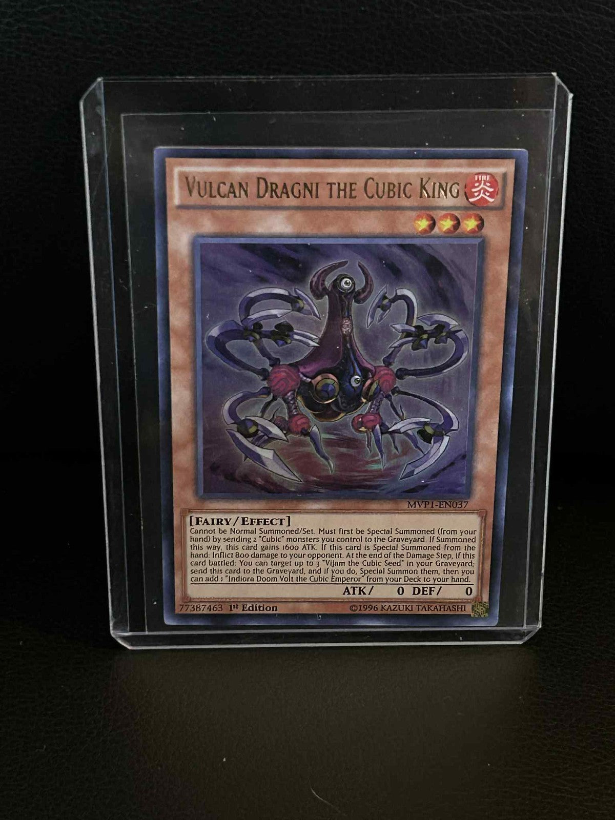 Vulcan Dragni the Cubic King - MVP1-EN037 - Ultra Rare - 1st Edition The Dark Si