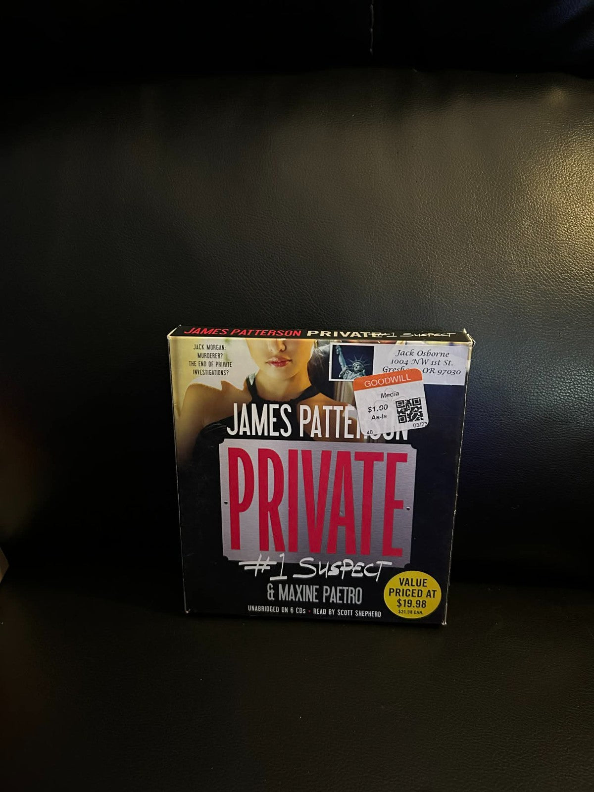 Private: #1 Suspect by James Patterson and Maxine Paetro Audiobook
