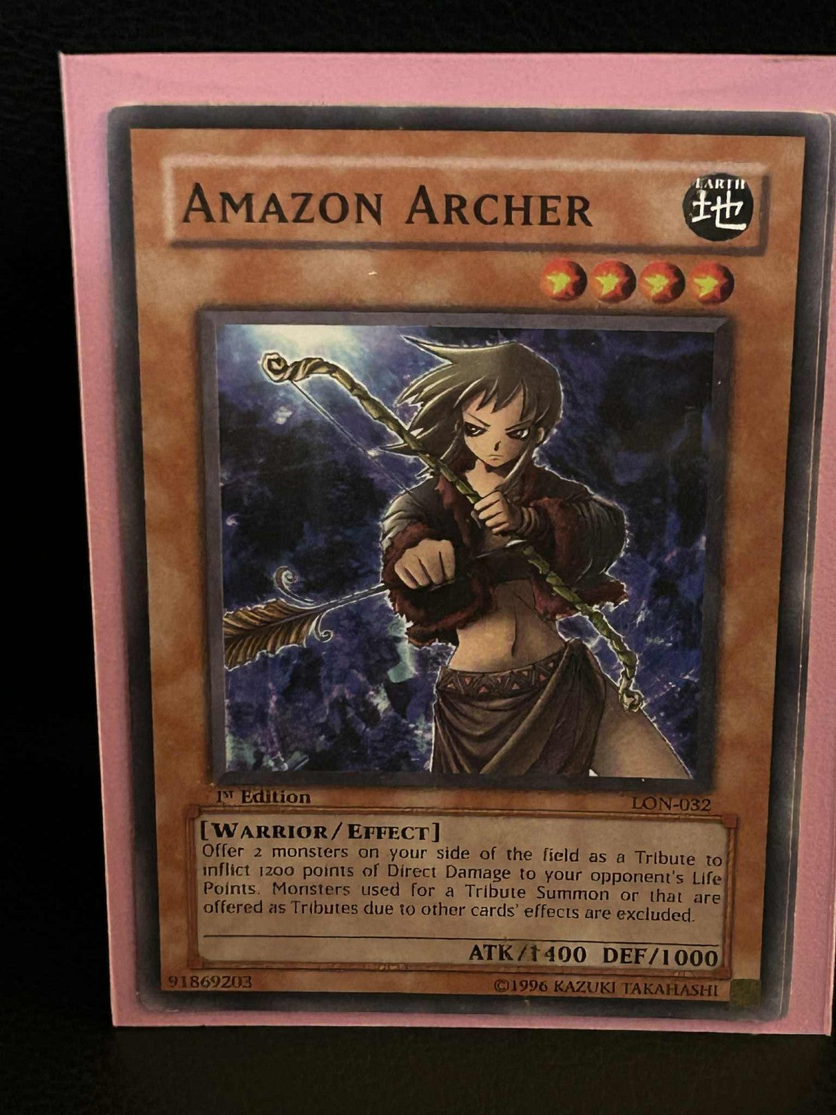Amazon Archer - LON-032 - Common - 1st Edition Labyrinth of Nightmare Yu-Gi-Oh!