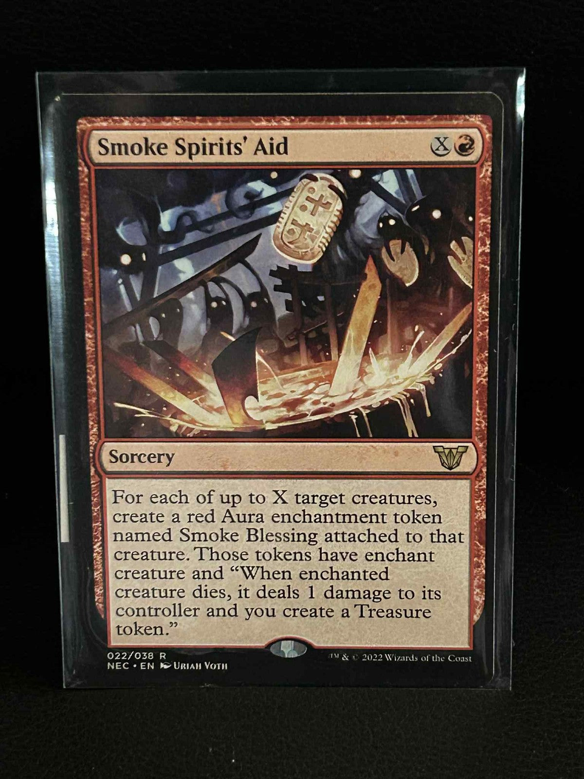 Smoke Spirits' Aid Commander: Kamigawa: Neon Dynasty Magic: The Gathering Lightl