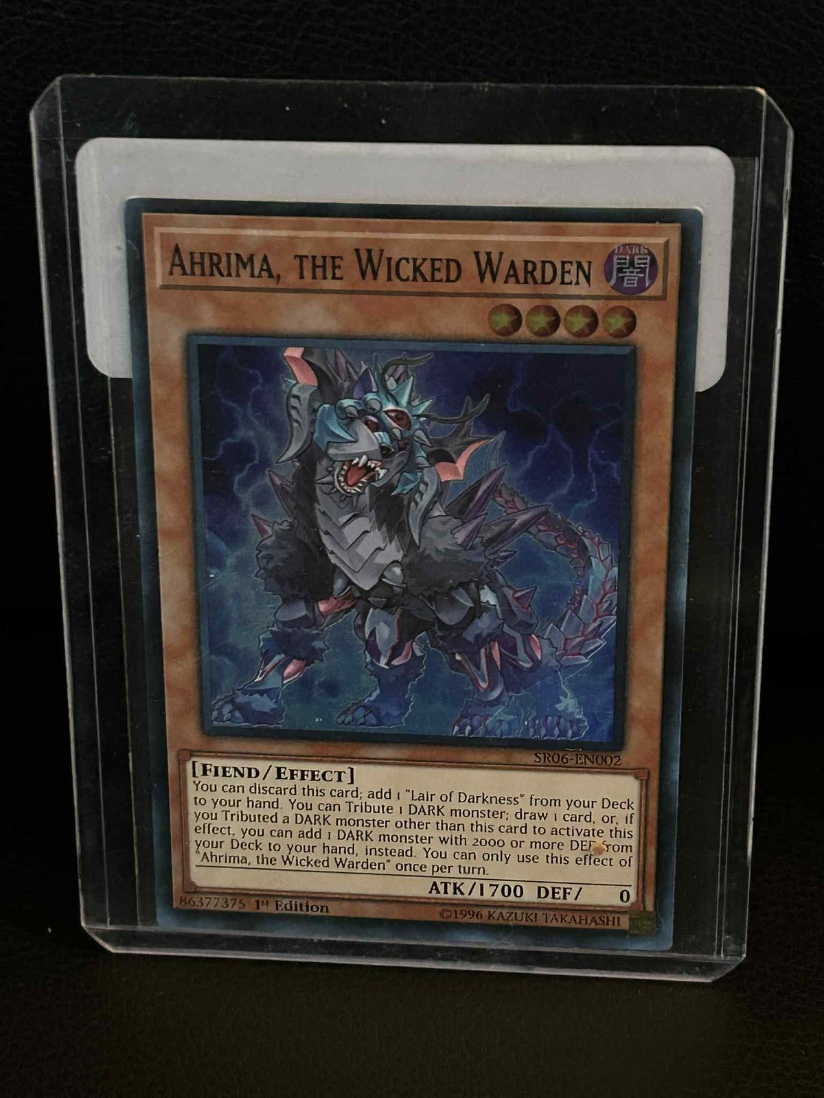 Ahrima, the Wicked Warden - SR06-EN002 - Super Rare - 1st Edition Structure Deck