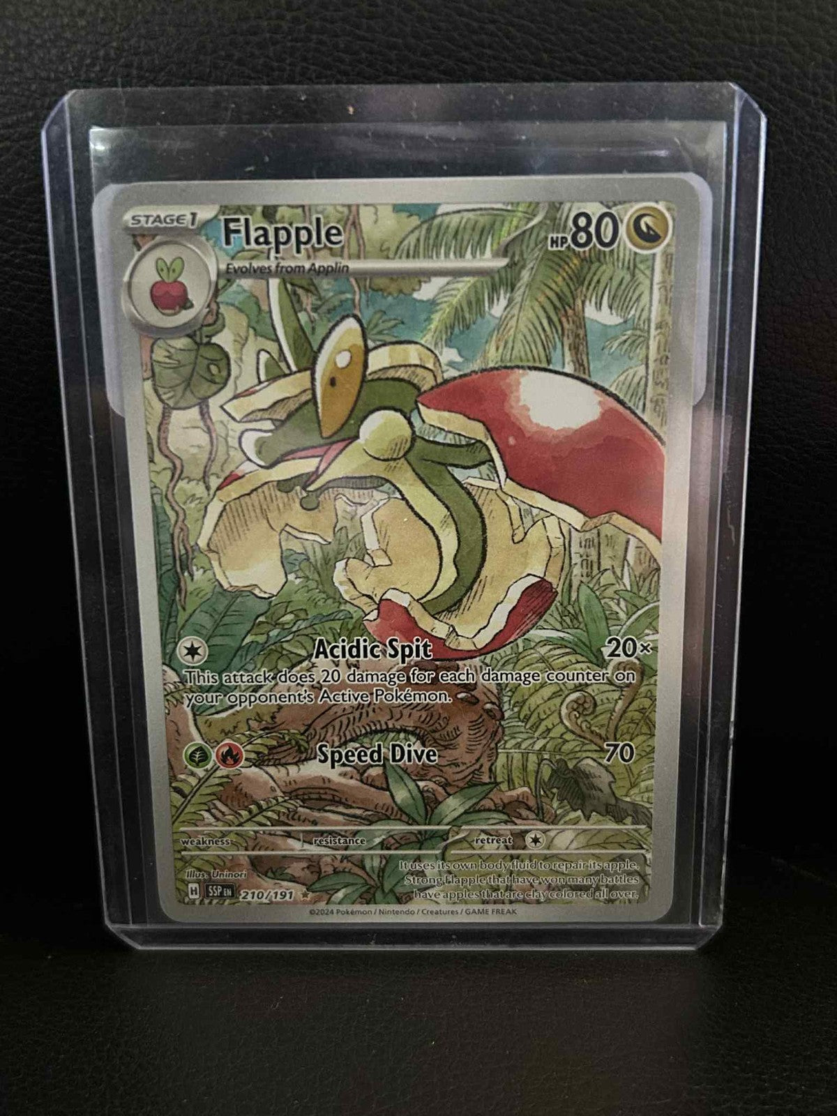 Flapple - 210/191 - Illustration Rare Surging Sparks Pokemon