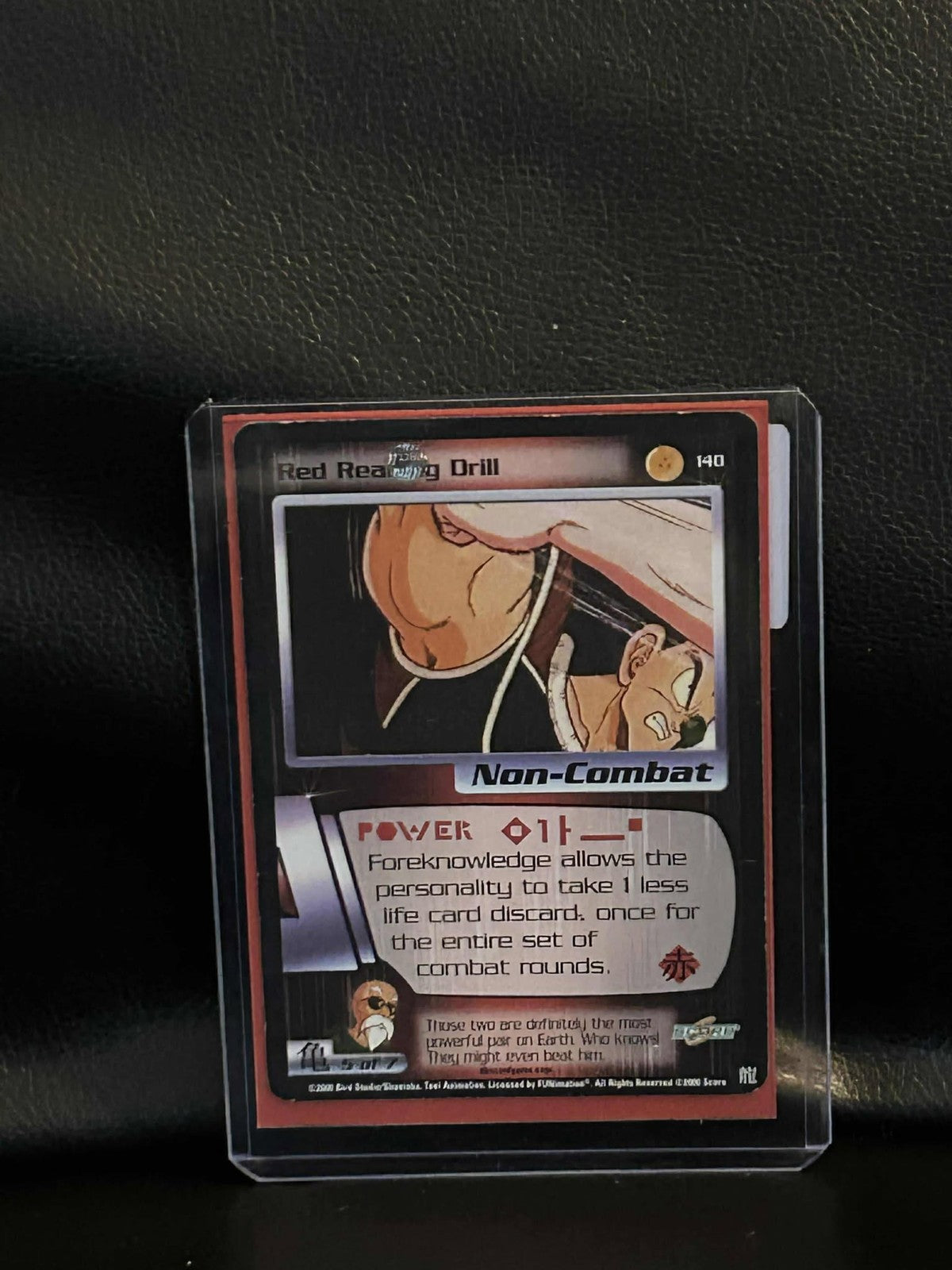 Red Reading Drill - 140 - Limited Edition Saiyan Saga Dragon Ball Z Moderately P Trading Card