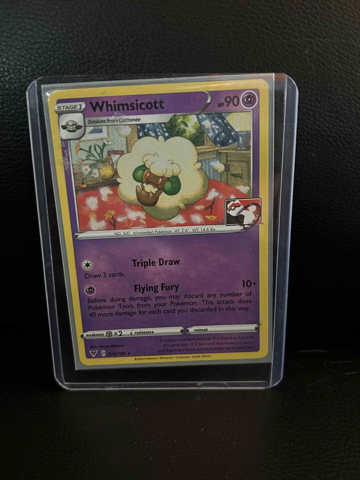 Whimsicott - 076/185 - Rare Prize Pack Series Cards Pokemon