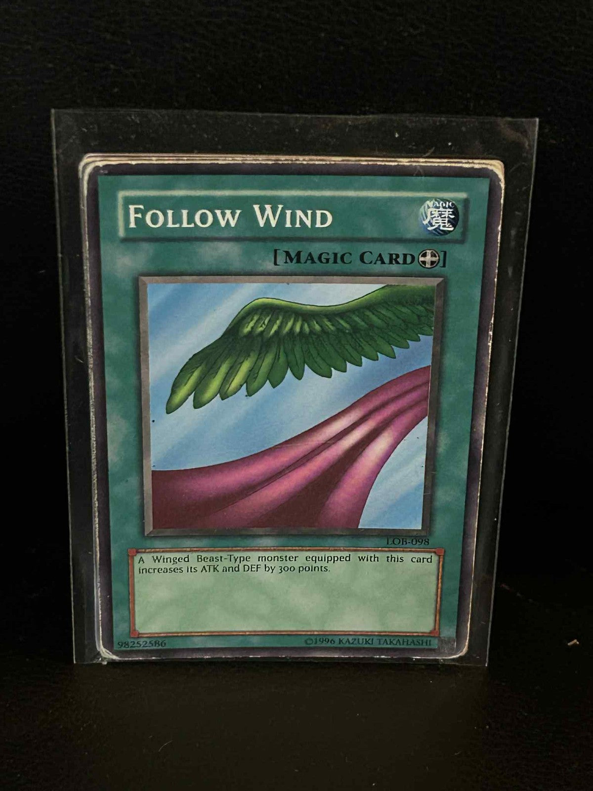 Follow Wind - LOB-098 - Common - Unlimited Edition Legend of Blue Eyes White Dra