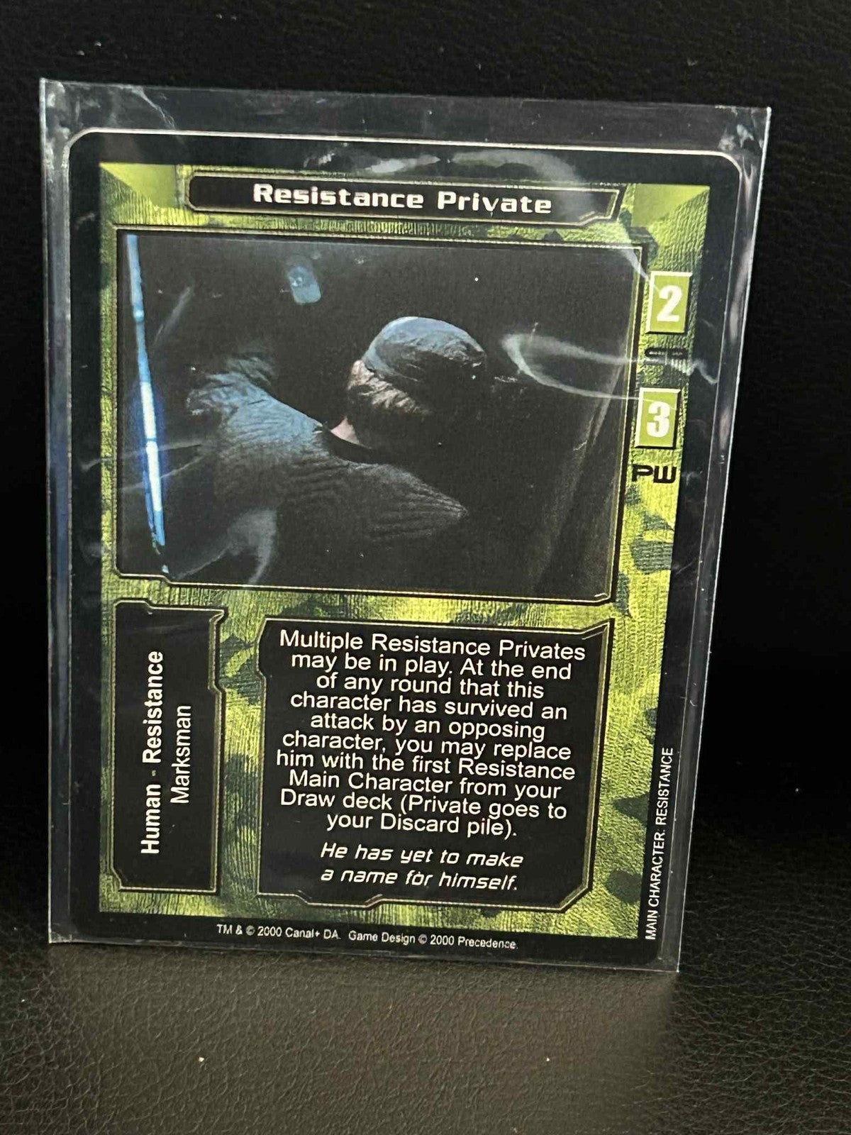 Resistance Private Base Set Terminator Light Play