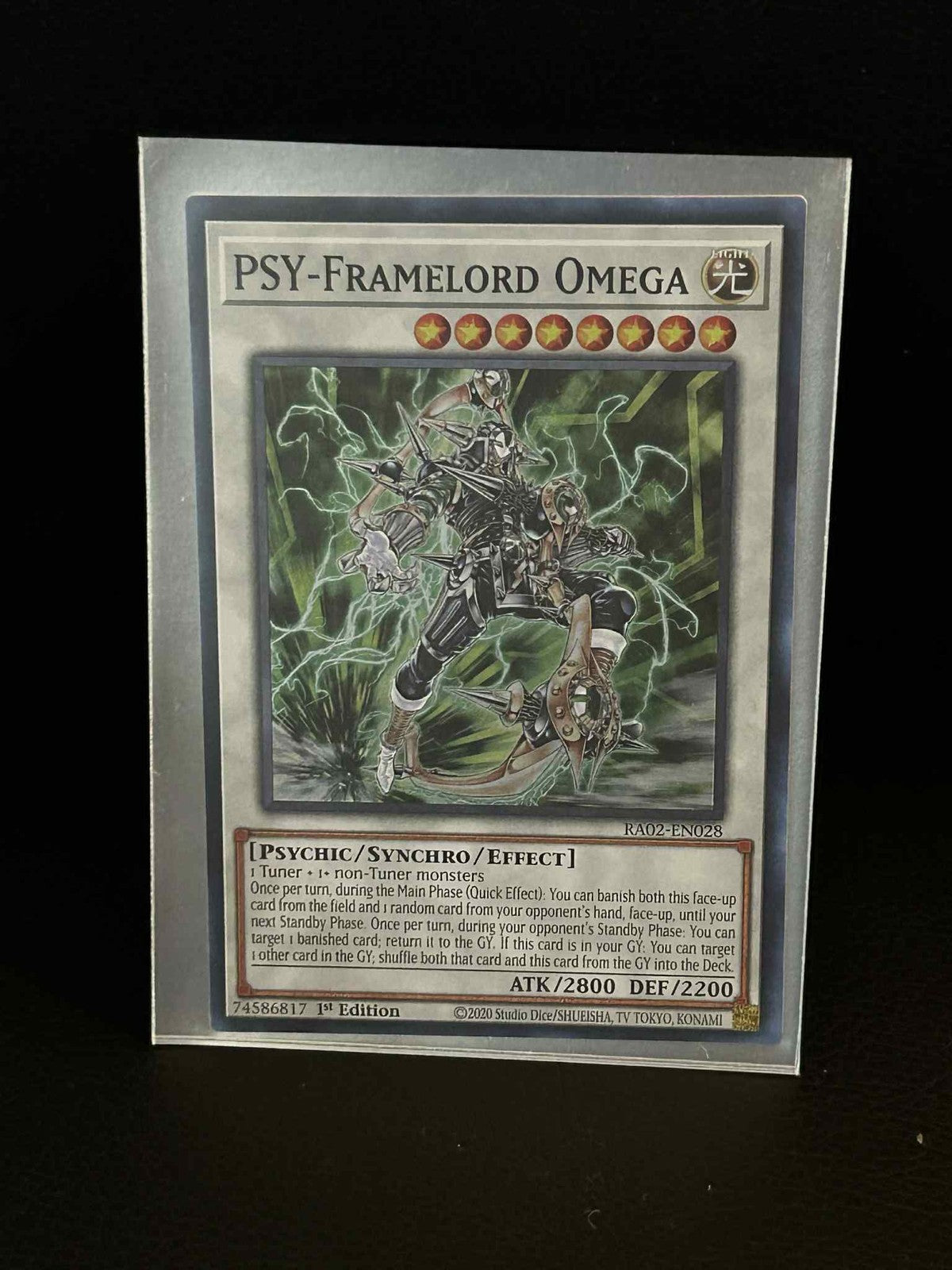 PSY-Framelord Omega - RA02-EN028 - Super Rare - 1st Edition 25th Anniversary Rar