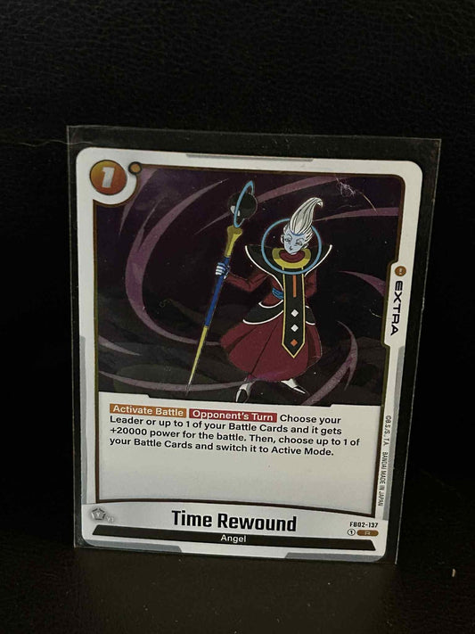 Time Rewound - FB02-137 - R - Holofoil Blazing Aura Dragon Ball Super: Fusion Wo
