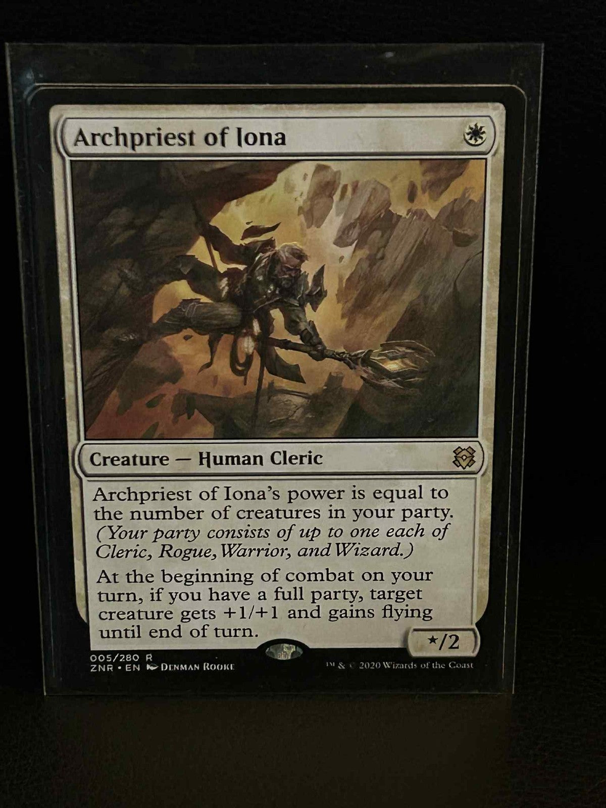 Archpriest of Iona Zendikar Rising Magic: the Gathering Lightly Played, English