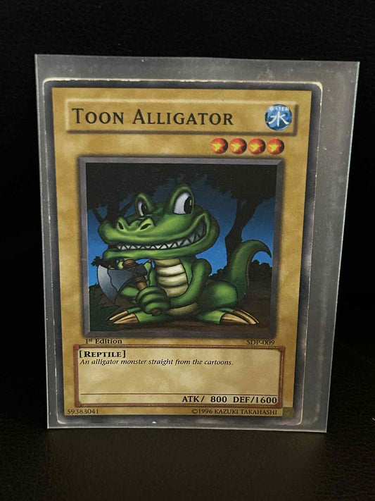 Toon Alligator - SDP-009 - Common - 1st Edition Starter Deck: Pegasus Yu-Gi-Oh!