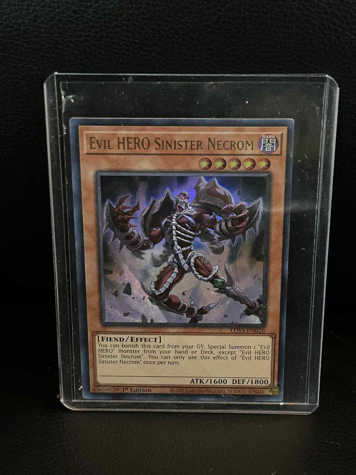 Evil HERO Sinister Necrom - LDS3-EN026 - Ultra Rare - 1st Edition Legendary Duel