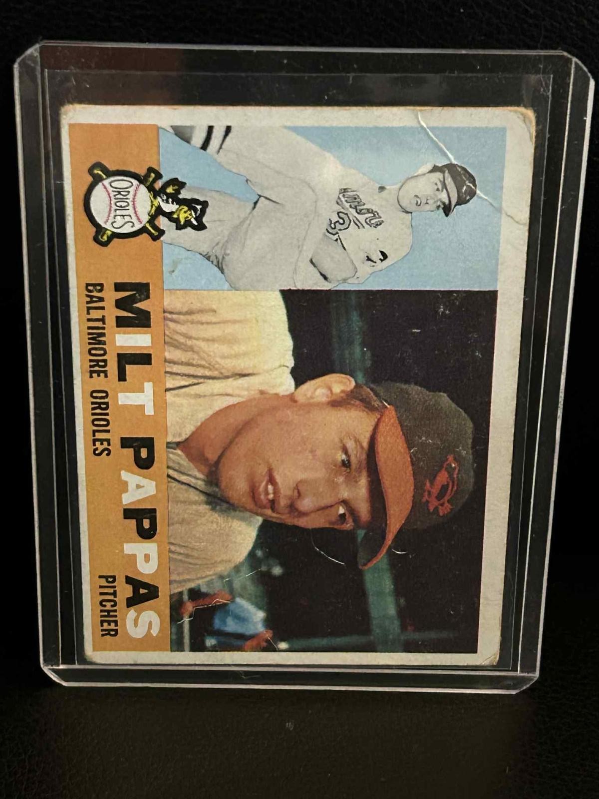 Milt Pappas #12 | 1960 Topps 1960 Topps Baseball Leicht bespielte Sammelkarte