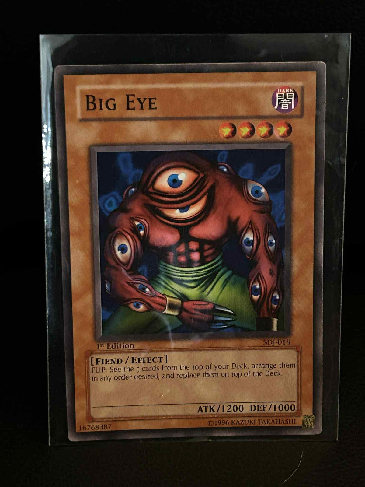 Big Eye - SDJ-018 - Common - 1st Edition Starter Deck: Joey Yu-Gi-Oh! Moderately