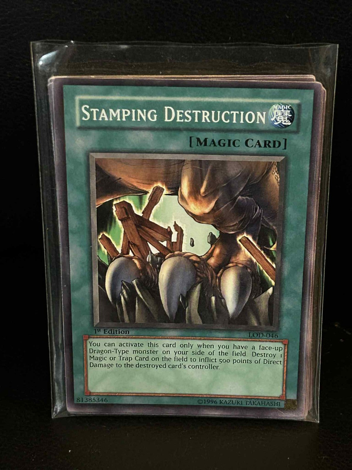 Stamping Destruction - LOD-046 - Common - 1st Edition Legacy of Darkness Yu-Gi-O