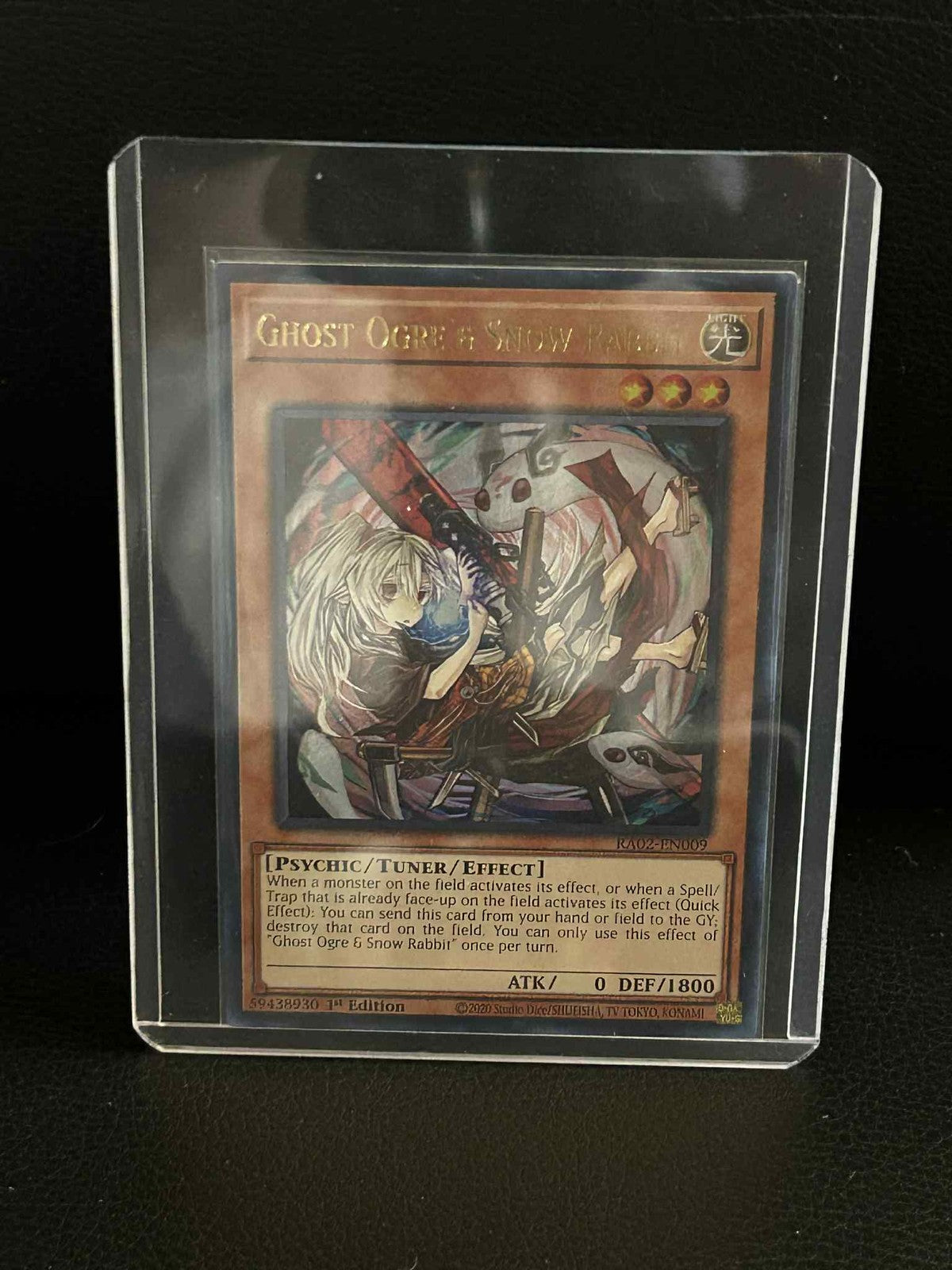 Ghost Ogre & Snow Rabbit (Alternate Art) - RA02-EN009 - Ultra Rare - 1st Edition