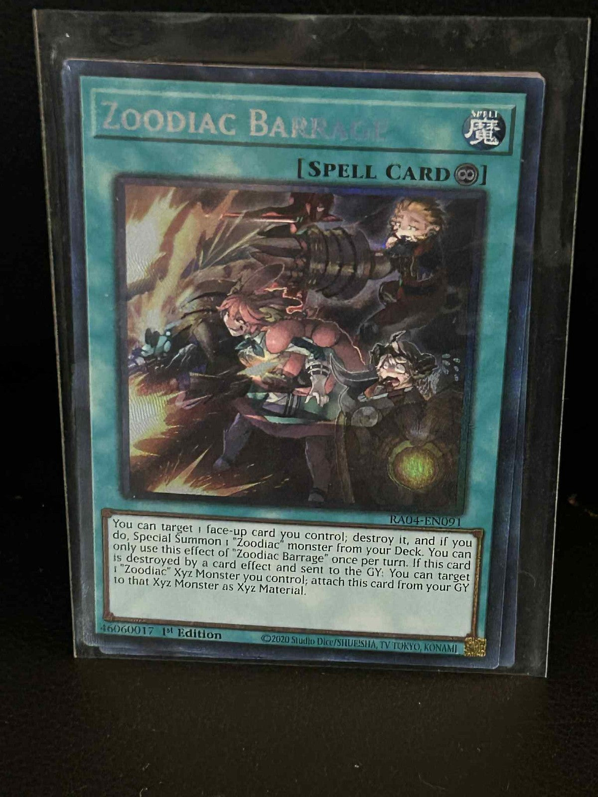 Zoodiac Barrage - RA04-EN091 - Collector's Rare - 1st Edition Quarter Century St