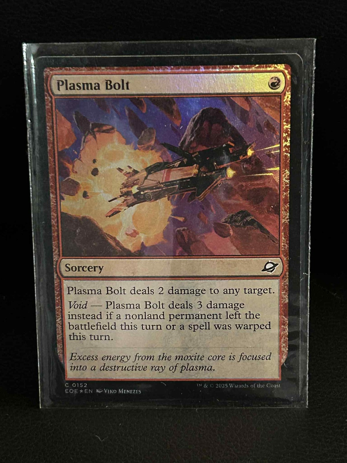 Plasma Bolt - Foil Edge of Eternities Magic: The Gathering Lightly Played, Engli