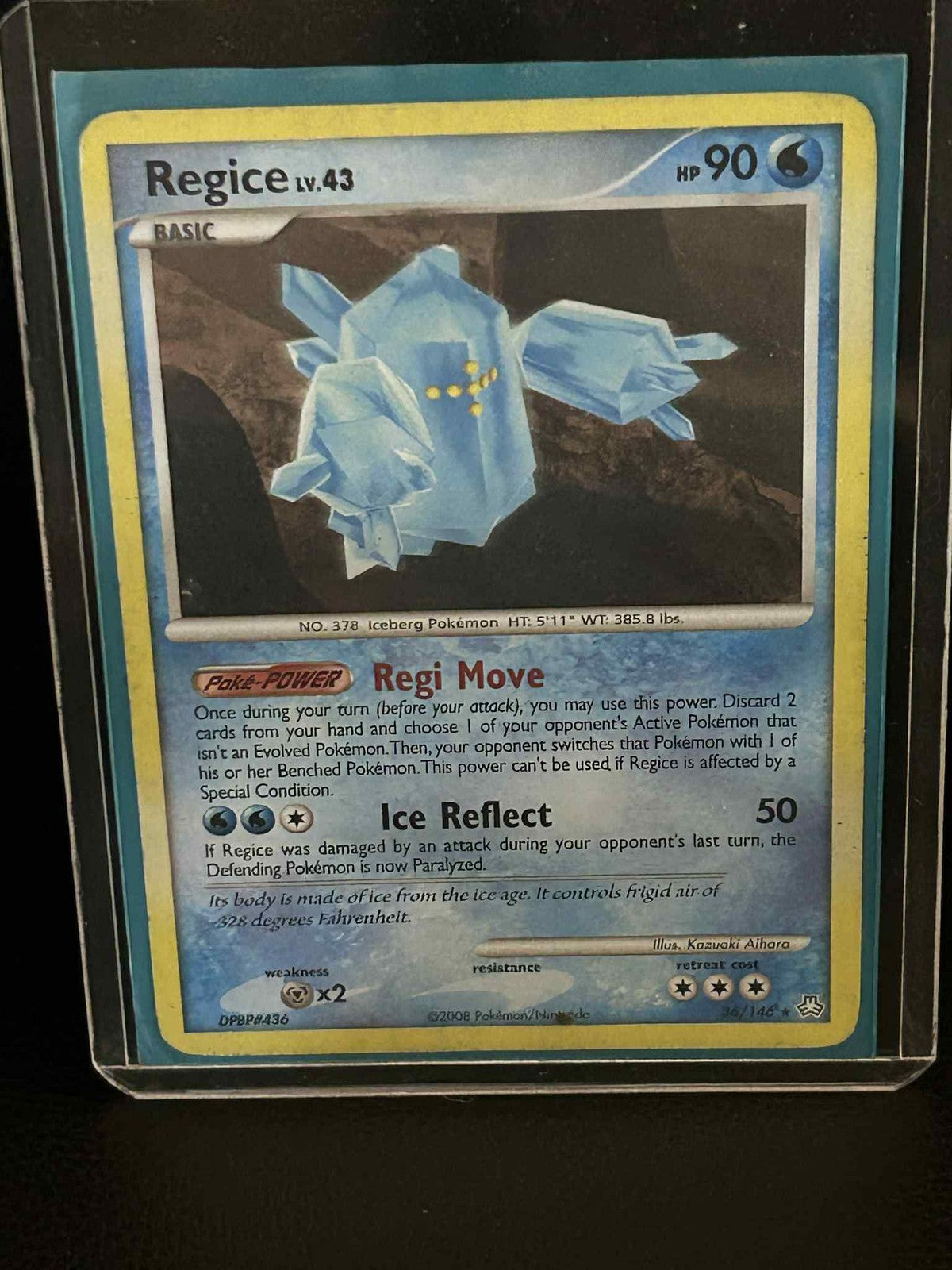 Regice - 36/146 - Rare Legends Awakened Pokemon Lightly Played, English