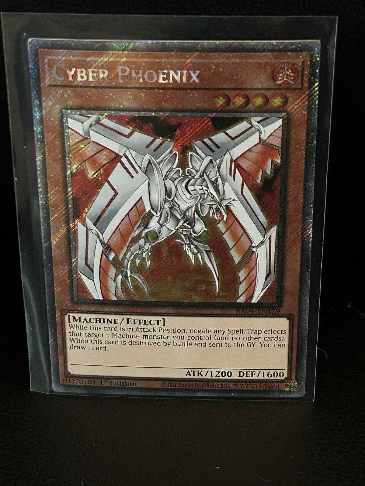 Cyber Phoenix - RA04-EN129 - Platinum Secret Rare - 1st Edition Quarter Century